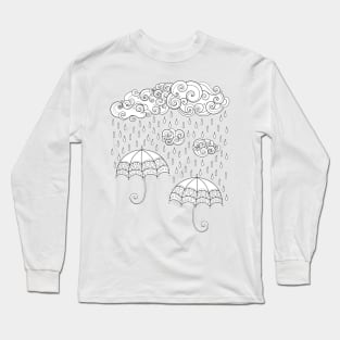 Noncolored Fairytale Weather Forecast Print Long Sleeve T-Shirt